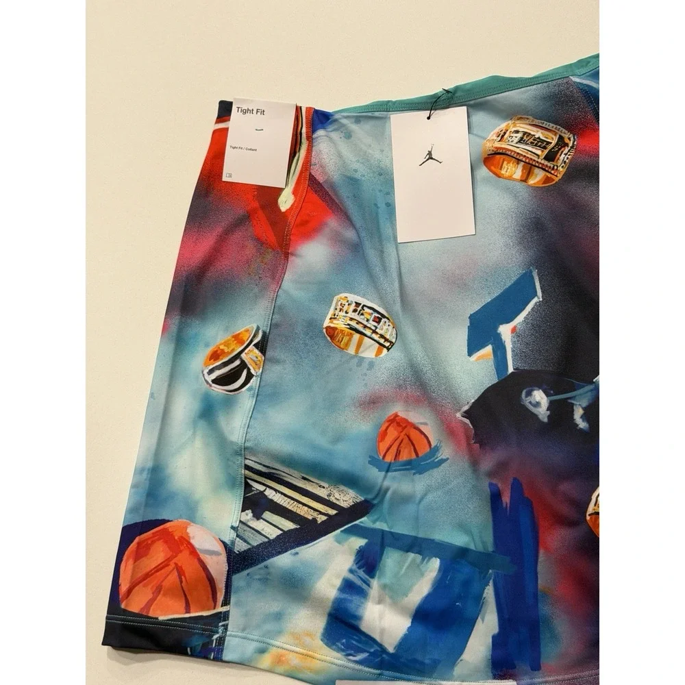 Jordan Printed Knit Skort HJ0073-100 Multicolor Womens M NWT